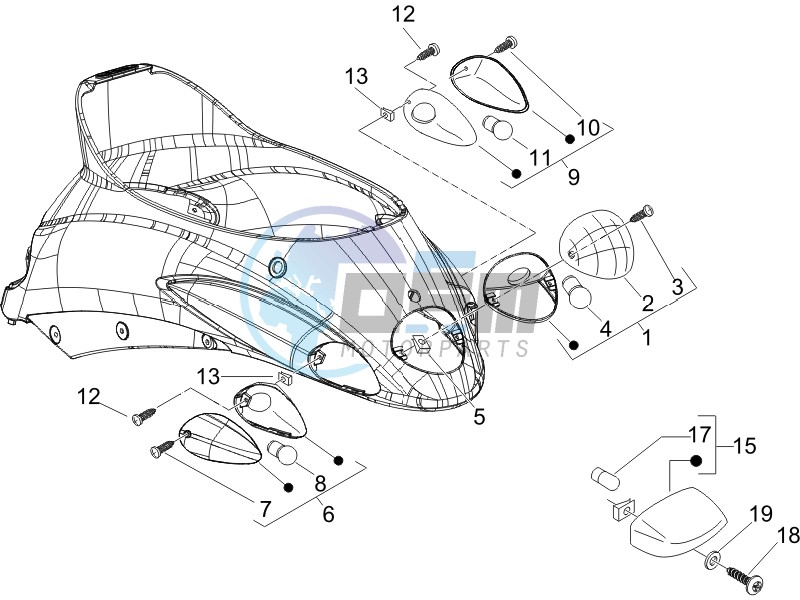 Rear headlamps - Turn signal lamps