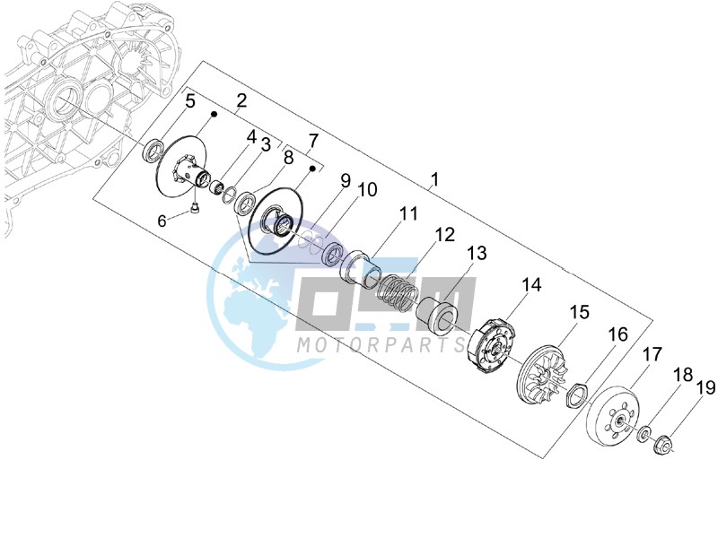 Driven pulley