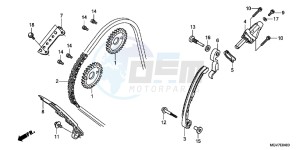 CBR600FAB CBR600F ABS E drawing CAM CHAIN/ TENSIONER