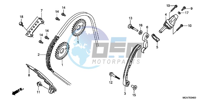 CAM CHAIN/ TENSIONER