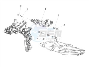 DORSODURO 900 E4 ABS (EMEA) drawing Shock absorber