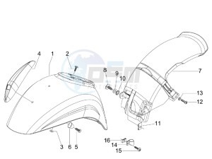 S 50 4T 4V College drawing Wheel housing - Mudguard