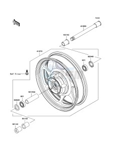 VN2000 CLASSIC VN2000H9F GB XX (EU ME A(FRICA) drawing Front Hub