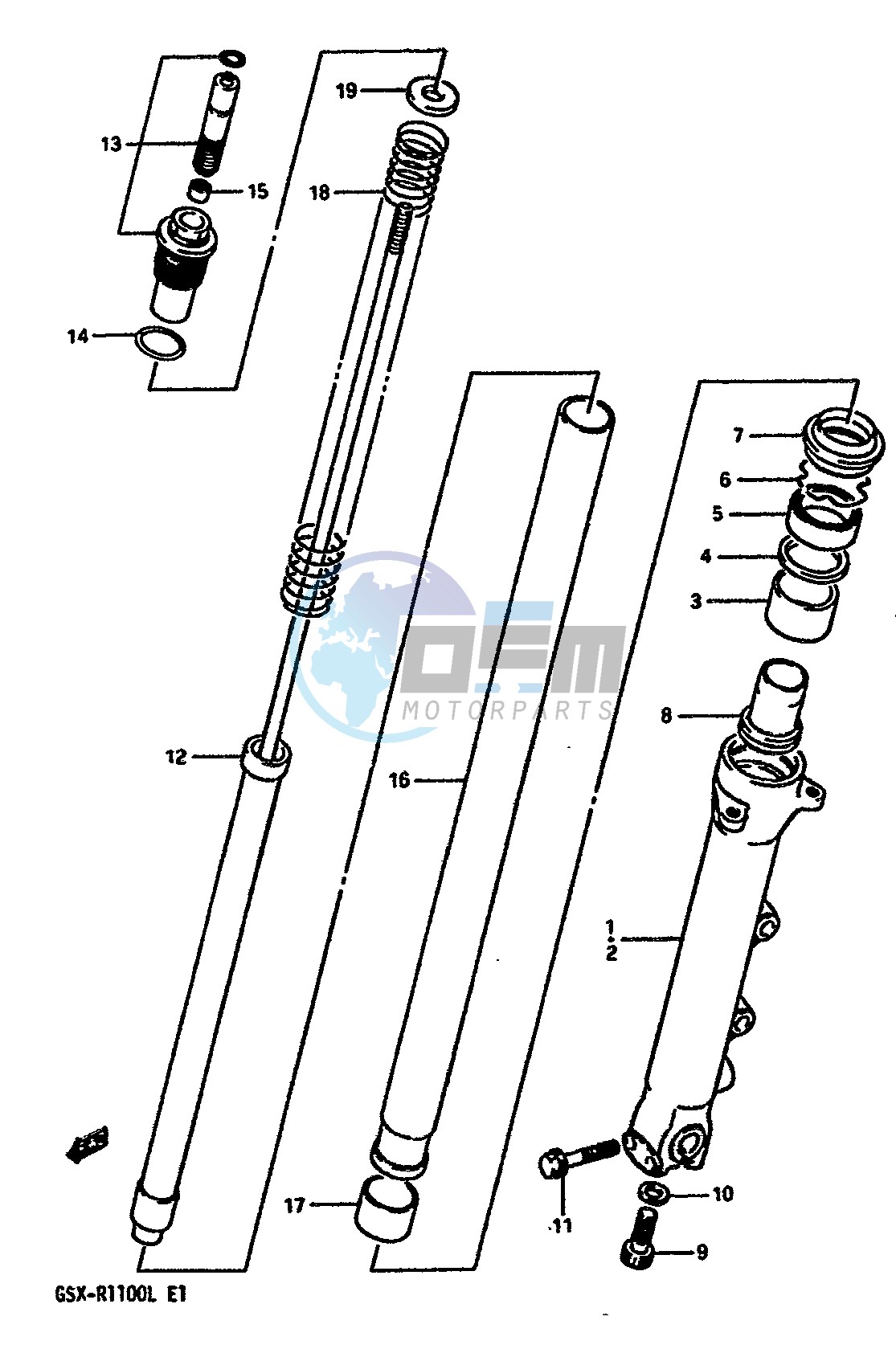 FRONT DAMPER (MODEL K)