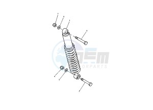 DT RE 125 drawing REAR SUSPENSION