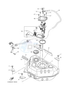 MW125A TRICITY 125 (2CMP 2CMR) drawing FUEL TANK