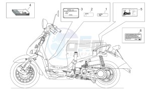 Mojito custom 50 2t (eng. aprilia) drawing Plate set and handbook