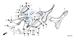 TRX420FMC drawing SIDE COVER/TANK COVER