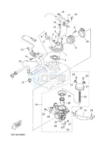 YP400RA X-MAX 400 ABS X-MAX (1SDA 1SDA 1SDA 1SDA 1SDA) drawing INTAKE