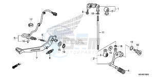 VFR1200XE CrossTourer - VFR1200X 2ED - (2ED) drawing PEDAL