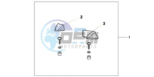 PILLION ARM REST SET