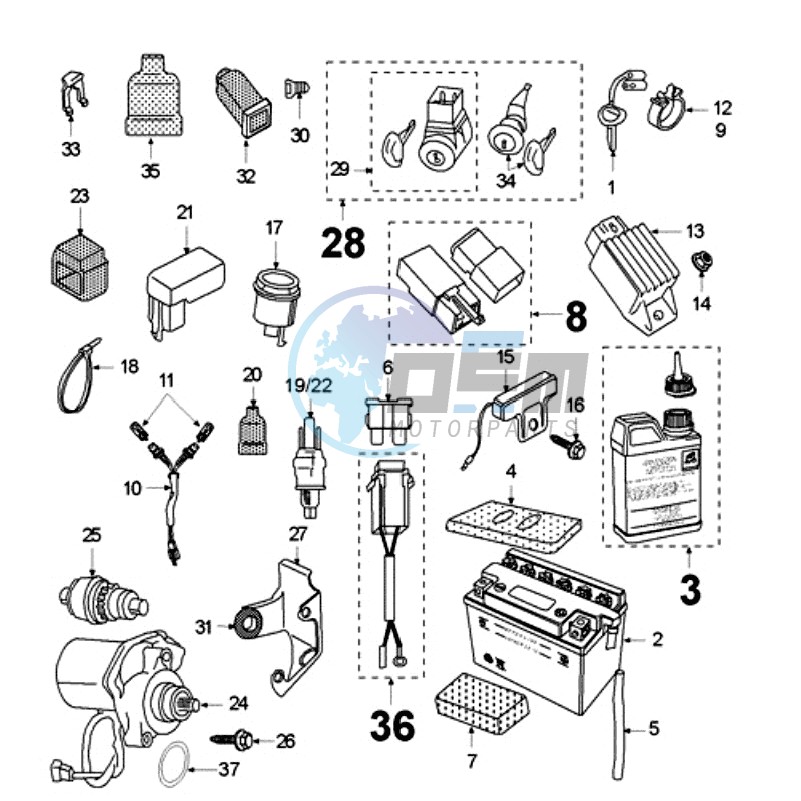 ELECTRIC PART WITHOUT PICKUP