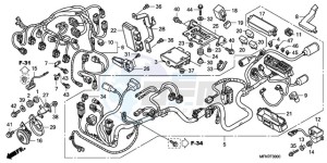 CB1000RA9 France - (F / ABS CMF) drawing WIRE HARNESS