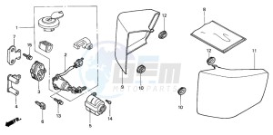 VT750C3 drawing SIDE COVER