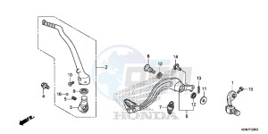 CRF250RE CRF250R Europe Direct - (ED) drawing PEDAL/KICK STARTER ARM