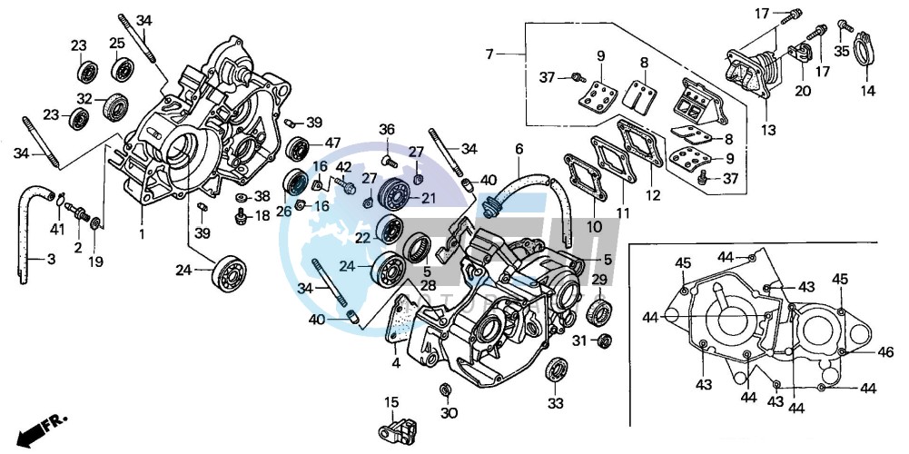 CRANKCASE (CR125R2)