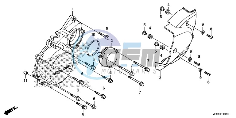 LEFT CRANKCASE COVER