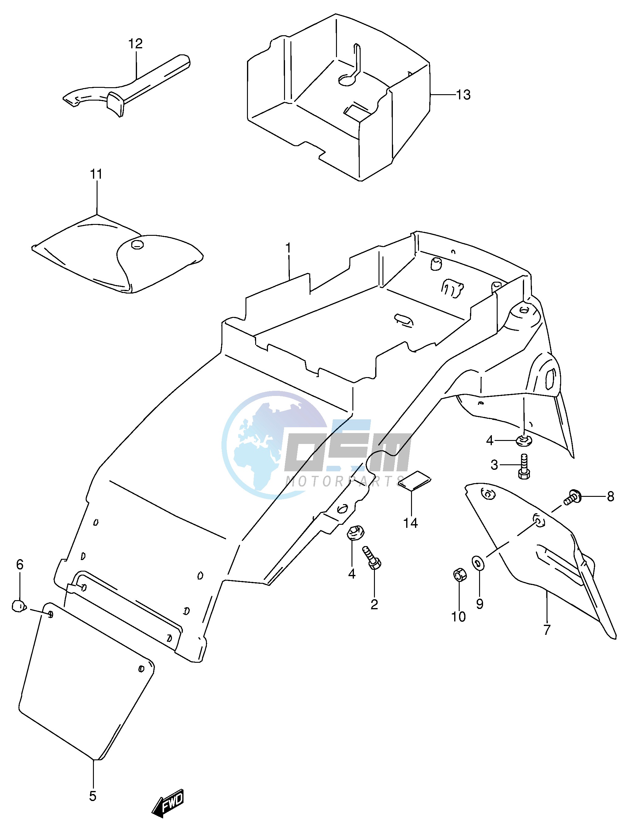 REAR FENDER (MODEL S)