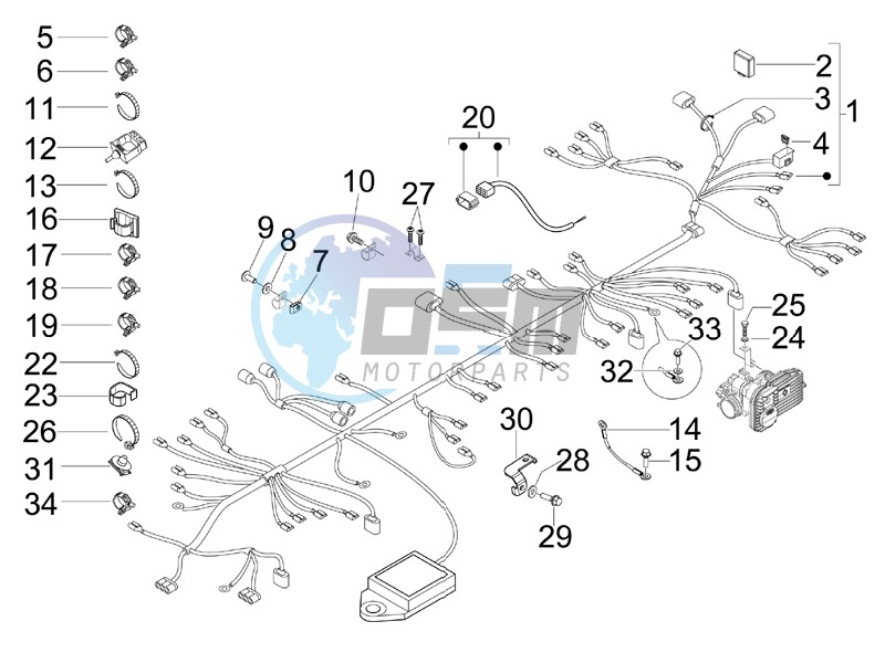 Main cable harness