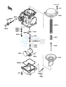 KAF 450 B [MULE 1000] (B1) [MULE 1000] drawing CARBURETOR PARTS