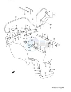 RF600R (E28) drawing RADIATOR HOSE