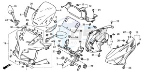 CBF600NA drawing COWL (CBF600S8/SA8)