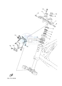 YZ250X (BJ41) drawing STEERING