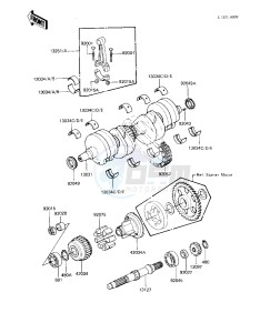 KZ 550 A (A3-A4) drawing CRANKSHAFT_SECONDARY SHAFT -- 82-84 A3_A4- -