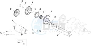 RSV4 1100 RACING FACTORY E4 ABS (EMEA-GSO) drawing Starter / Electric starter
