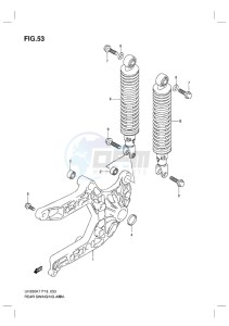 UH200 BURGMAN EU drawing REAR SWINGINGARM