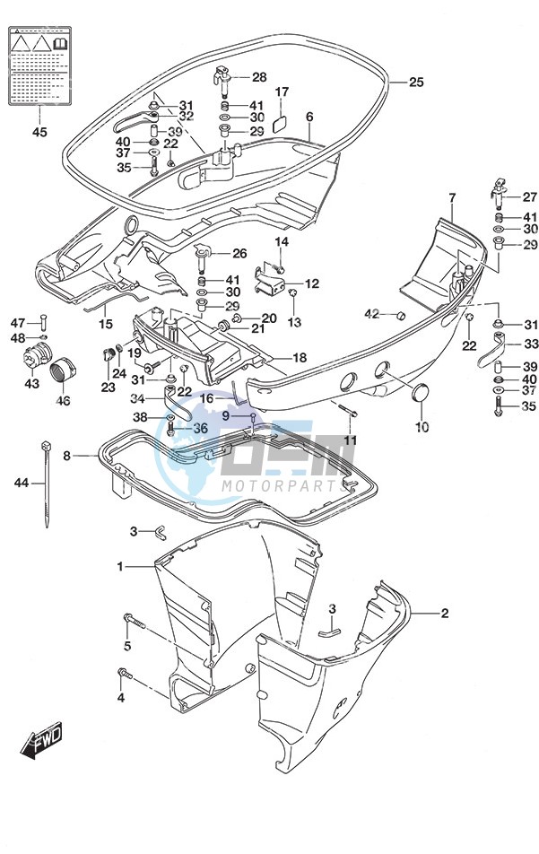 Side Cover w/Transom (L)