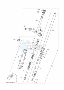 CZD250-A  (BFR1) drawing FRONT FORK