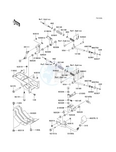 KAF 620 J [MULE 3010 TRANS4X4] (J6J-J8F) J7F drawing SHIFT LEVER-- S- --- JK1AFCJ1 6B506427 - - -