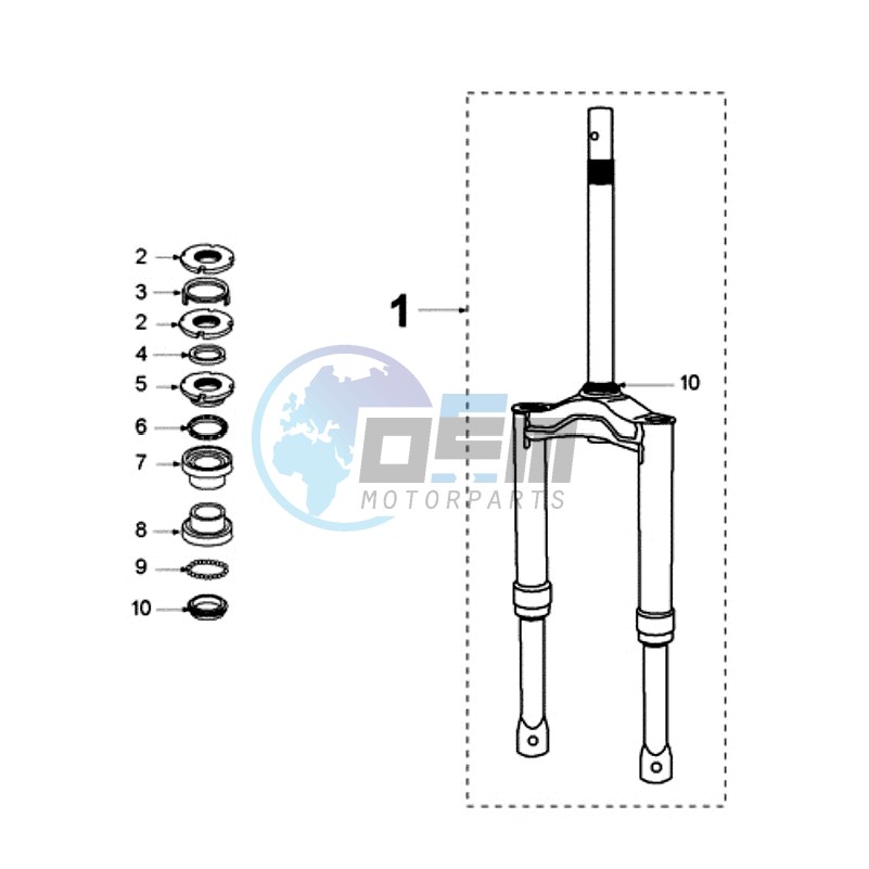 FRONT FORK / STEERINGHEAD