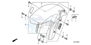 CB1000RAA E / ABS MPH drawing FRONT FENDER