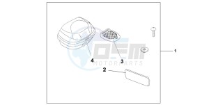 CBF600S drawing TOP BOX 35L BLACK