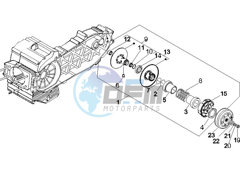 Driven pulley