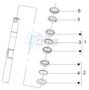 Liberty 50 4t RST ptt (E) Spain drawing Steering bearing ball tracks