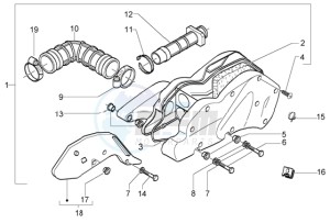 X9 200 Evolution 180 drawing Air filter