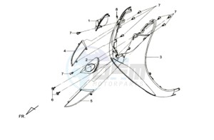 MIO 50 SPORT 25 KMH drawing FR PLATE / INDICATORS