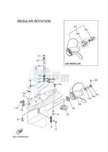 F115BETX drawing PROPELLER-HOUSING-AND-TRANSMISSION-2