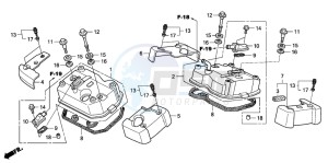 VT750CA drawing CYLINDER HEAD COVER