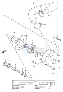 GSX-R1100W (E2) drawing WATER PUMP