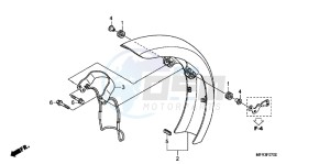 VT1300CXAC drawing FRONT FENDER