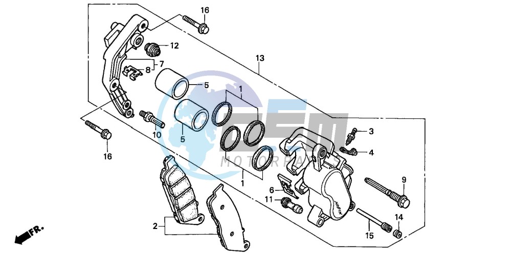 FRONT BRAKE CALIPER