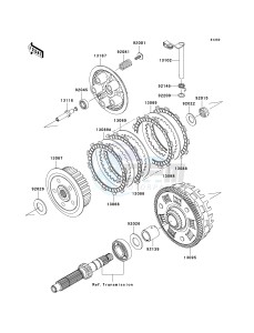 KLE 650 A [VERSYS EUROPEAN] (A7F-A8F) A8F drawing CLUTCH