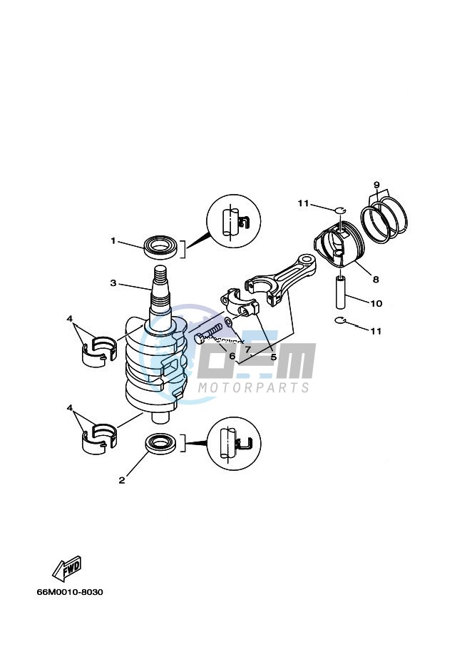 CRANKSHAFT--PISTON