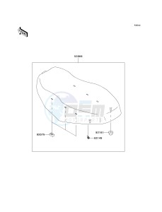 KVF 650 D ([BRUTE FORCE 650 4X4] (D6F-D9F) D7F drawing SEAT