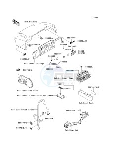 KAF 950 B [MULE 3010 DIESEL 4X4] (B7F) B7F drawing LABELS