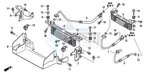 TRX500TM drawing OIL COOLER